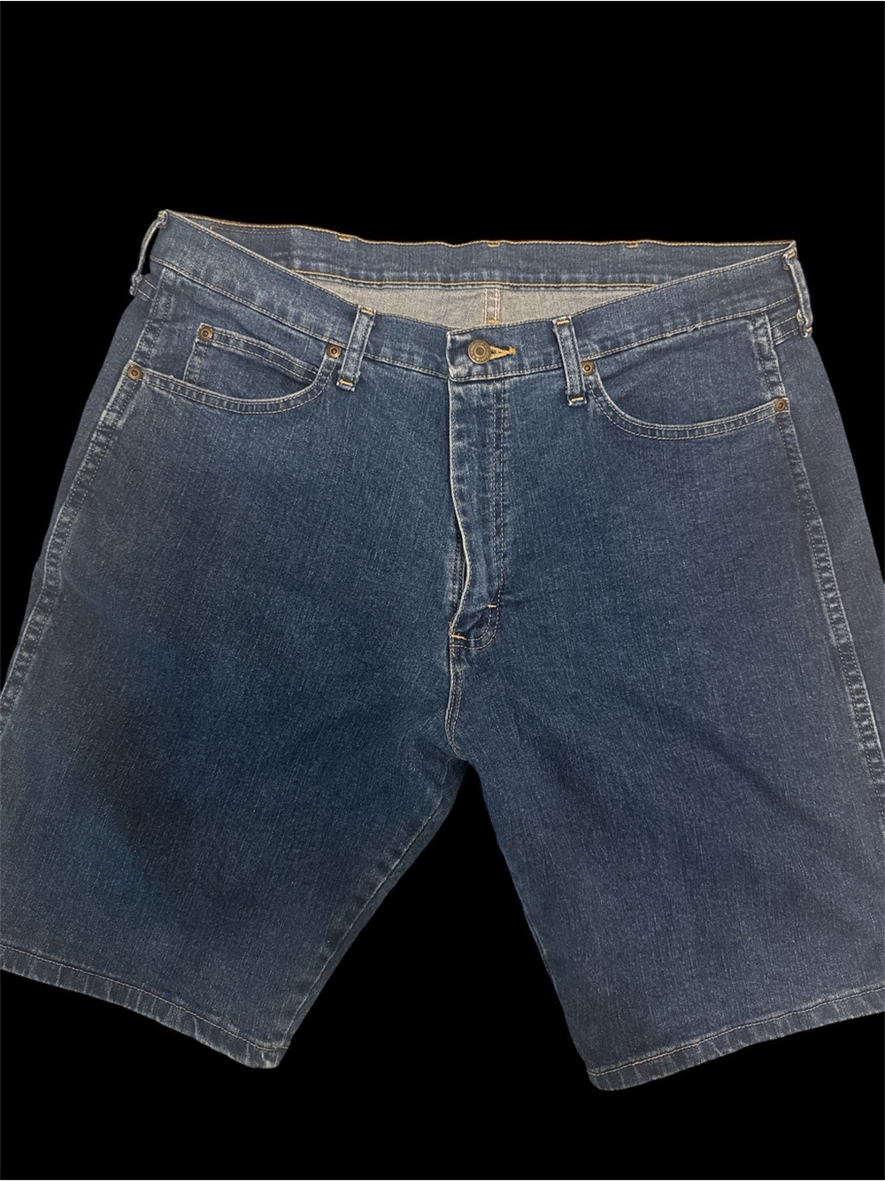 Wrangler Men's Dark Blue Denim Jean Shorts